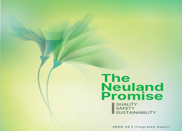 Cover of the Neuland Labs 'The Neuland Promise' Integrated Report FY 2024-25